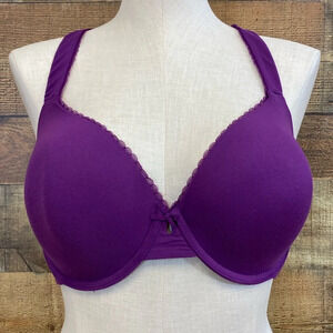 Paramour Bra Women’s Size 36DD Purple Underwire 135031